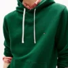 Camisola com capuz clássica em malha felpuda escovada Camisola com capuz clássica em malha felpuda escovada