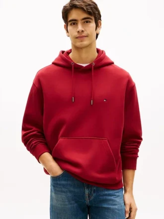 Camisola com capuz e logótipo da bandeira nas costas
