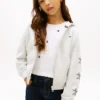 Camisola com capuz e logótipo de estrela com strass para criança