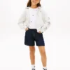 Camisola com capuz e logótipo de estrela com strass para criança
