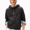 Camisola com capuz e logótipo Hilfiger Crest em tom mesclado Camisola com capuz e logótipo Hilfiger Crest em tom mesclado