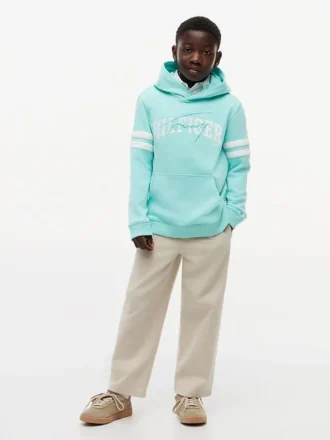 Camisola com capuz e logótipo Hilfiger para criança