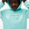 Camisola com capuz e logótipo Hilfiger para criança Camisola com capuz e logótipo Hilfiger para criança