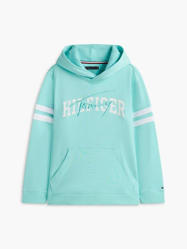 Camisola com capuz e logótipo Hilfiger para criança Camisola com capuz e logótipo Hilfiger para criança