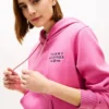 Camisola com capuz e logótipo monótipo em mesclado Camisola com capuz e logótipo monótipo em mesclado
