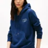Camisola com capuz e logótipo monótipo em mesclado Camisola com capuz e logótipo monótipo em mesclado