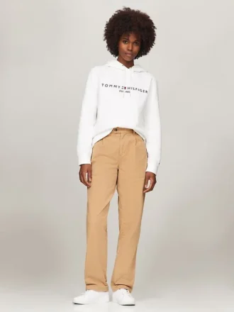 Camisola com capuz e logótipo Tommy bordado