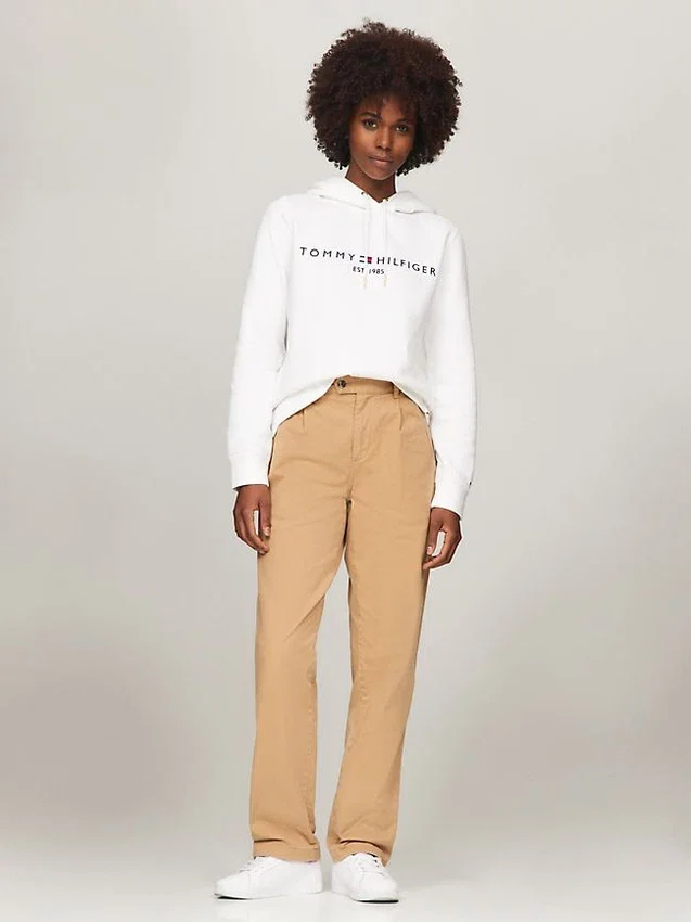 Camisola com capuz e logótipo Tommy bordado Camisola com capuz e logótipo Tommy bordado