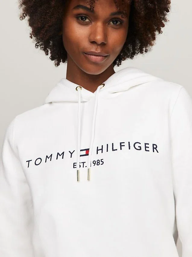 Camisola com capuz e logótipo Tommy bordado Camisola com capuz e logótipo Tommy bordado
