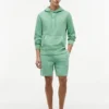Camisola com capuz em felpo lavado Camisola com capuz em felpo lavado