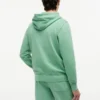 Camisola com capuz em felpo lavado Camisola com capuz em felpo lavado