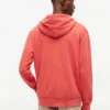 Camisola com capuz em felpo lavado Camisola com capuz em felpo lavado