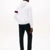 Camisola com capuz em malha flexível Camisola com capuz em malha flexível