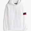 Camisola com capuz em malha flexível Camisola com capuz em malha flexível