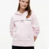 Camisola com capuz em malha polar com logótipo Tommy Camisola com capuz em malha polar com logótipo Tommy