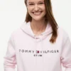 Camisola com capuz em malha polar com logótipo Tommy Camisola com capuz em malha polar com logótipo Tommy