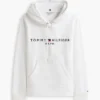 Camisola com capuz em malha polar com logótipo Tommy Camisola com capuz em malha polar com logótipo Tommy