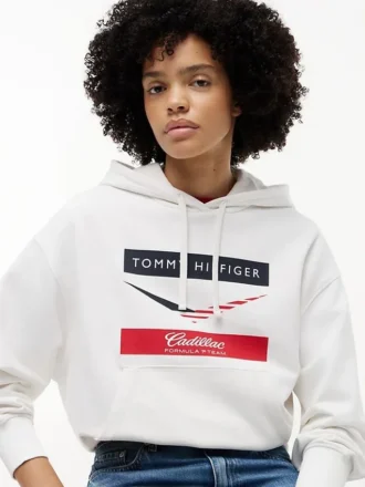 Camisola com capuz Tommy x Cadillac F1® Team Chevron