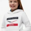 Camisola com capuz Tommy x Cadillac F1® Team Chevron para crianças