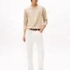 Camisola com decote em V e logótipo Camisola com decote em V e logótipo