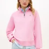 Camisola com fecho de correr de um quarto e interior escovado Camisola com fecho de correr de um quarto e interior escovado