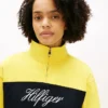 Camisola com fecho de correr de um quarto e interior escovado Camisola com fecho de correr de um quarto e interior escovado