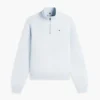 Camisola com fecho de correr de um quarto e interior escovado Camisola com fecho de correr de um quarto e interior escovado