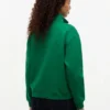 Camisola com fecho de correr de um quarto e interior escovado Camisola com fecho de correr de um quarto e interior escovado