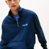 Camisola com fecho de correr de um quarto e logótipo Tommy Jeans Camisola com fecho de correr de um quarto e logótipo Tommy Jeans
