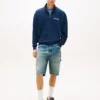 Camisola com fecho de correr de um quarto e logótipo Tommy Jeans Camisola com fecho de correr de um quarto e logótipo Tommy Jeans