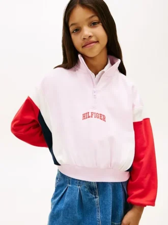 Camisola com fecho de correr de um quarto para crianças