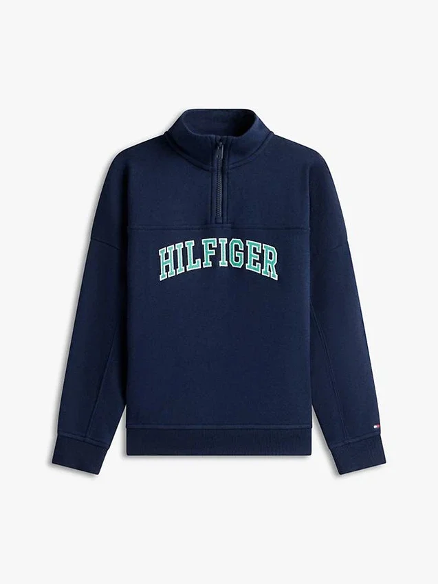 Camisola com fecho de correr de um quarto para crianças Camisola com fecho de correr de um quarto para crianças