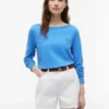 Camisola com gola em barco Camisola com gola em barco