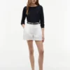 Camisola com gola em barco Camisola com gola em barco