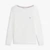 Camisola com gola em barco Camisola com gola em barco