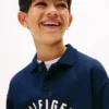 Camisola com gráfico Hilfiger curvo para criança Camisola com gráfico Hilfiger curvo para criança