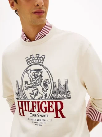 Camisola com logótipo bordado