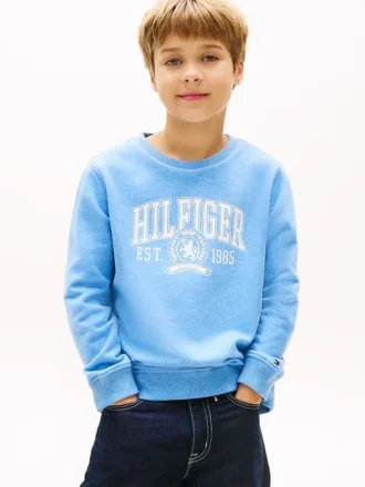 Camisola com logótipo Hilfiger 85 para criança