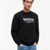 Camisola com logótipo Tommy Jeans em camurça Camisola com logótipo Tommy Jeans em camurça