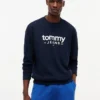 Camisola com logótipo Tommy Jeans em camurça Camisola com logótipo Tommy Jeans em camurça