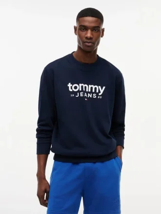 Camisola com logótipo Tommy Jeans em camurça