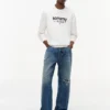 Camisola com logótipo Tommy Jeans em camurça Camisola com logótipo Tommy Jeans em camurça