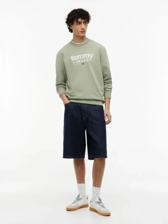 Camisola com logótipo Tommy Jeans em camurça
