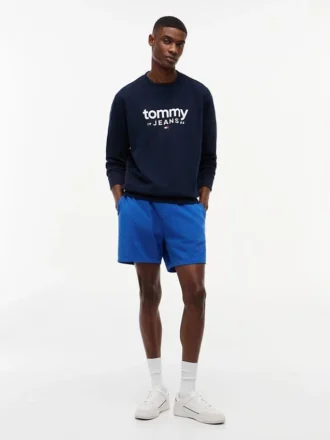 Camisola com logótipo Tommy Jeans em camurça