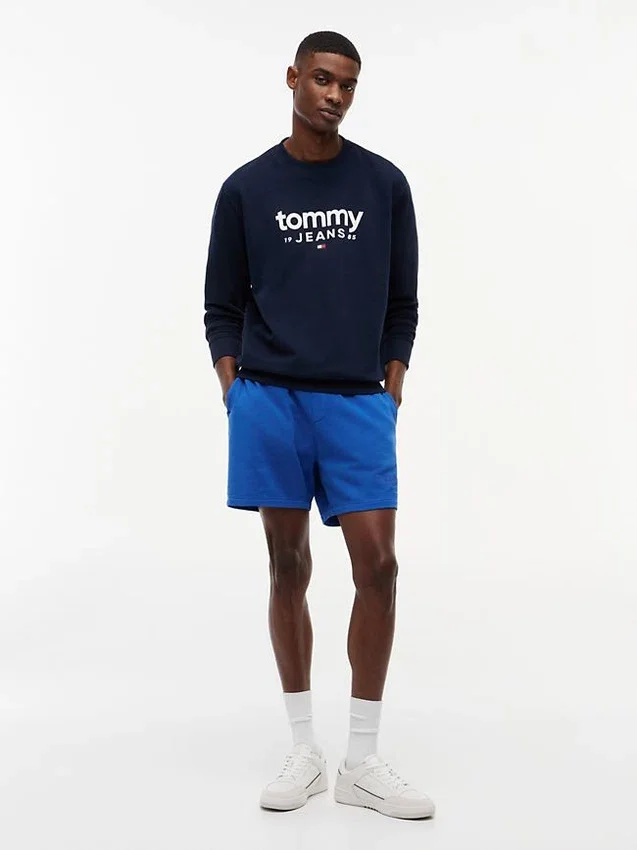 Camisola com logótipo Tommy Jeans em camurça Camisola com logótipo Tommy Jeans em camurça