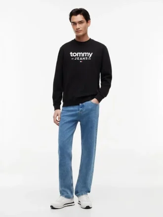 Camisola com logótipo Tommy Jeans em camurça