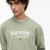 Camisola com logótipo Tommy Jeans em camurça Camisola com logótipo Tommy Jeans em camurça