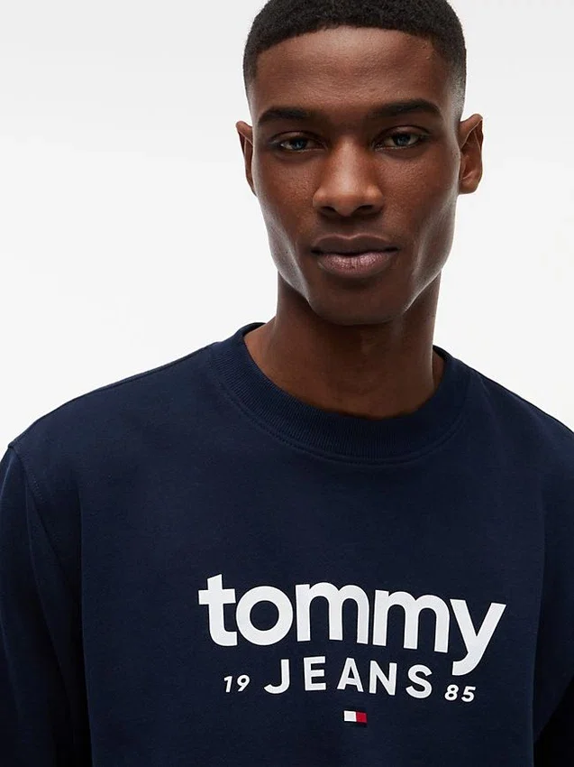Camisola com logótipo Tommy Jeans em camurça Camisola com logótipo Tommy Jeans em camurça