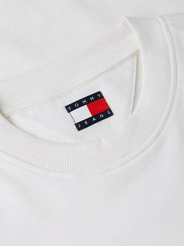 Camisola com logótipo Tommy Jeans em camurça Camisola com logótipo Tommy Jeans em camurça