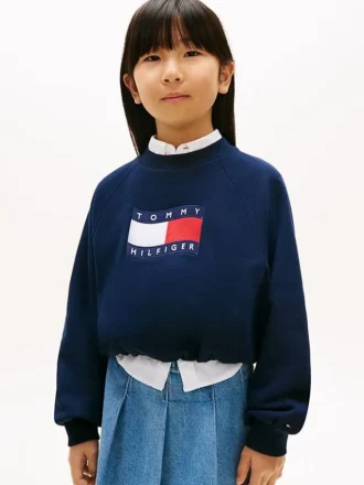 Camisola com logótipo Wavy Flag para criança